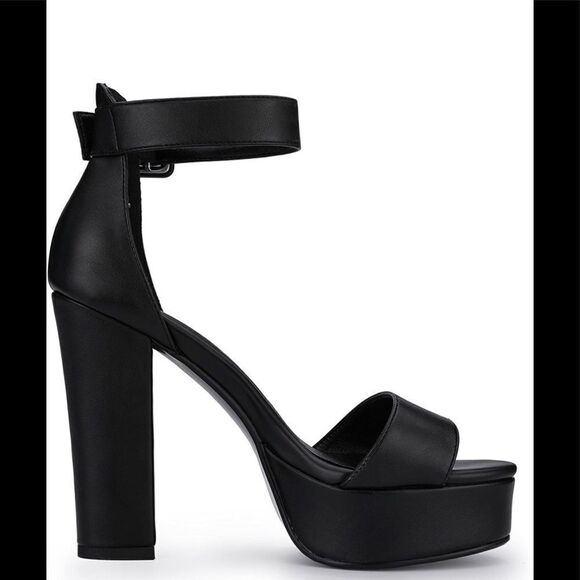 IDIFU 5 inch platform heels black size 8.5 - Picture 11 of 13